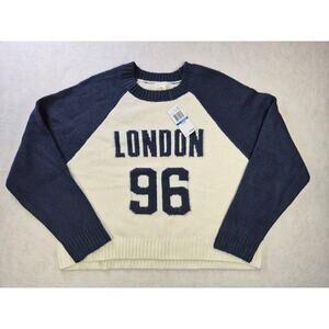 It Girl 90s style Cozy Fall sweater Collegecore Academia Sporty sz XL #2176